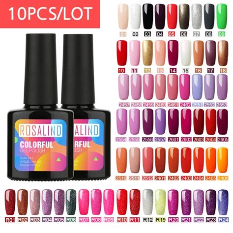 Buy Choose 10rosalind 10ml Gel Nail Polish Set Fresh Color Soak Off Uv Nail