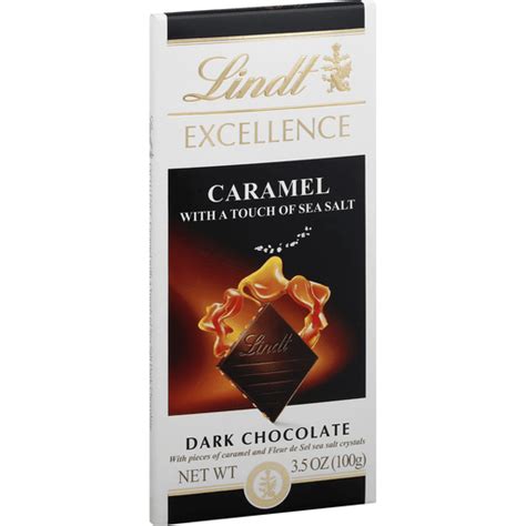 Lindt Excellence Dark Chocolate Caramel With A Touch Of Sea Salt Dark