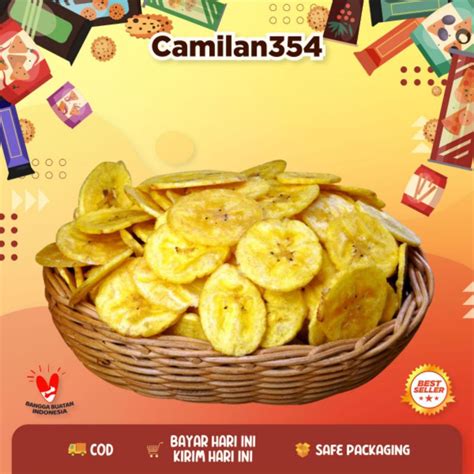 Jual Keripik Pisang Bulat Aroma Nangka Manis 250gr Kripik Pisang