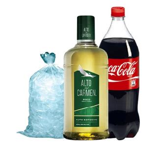 Promo Pisco Alto Del Carmen Ml G Beb Coca Desech Hielo