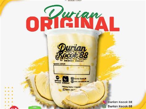 Daftar Harga Menu Delivery Durian Kocok 88 Perum Cemara Cab 024