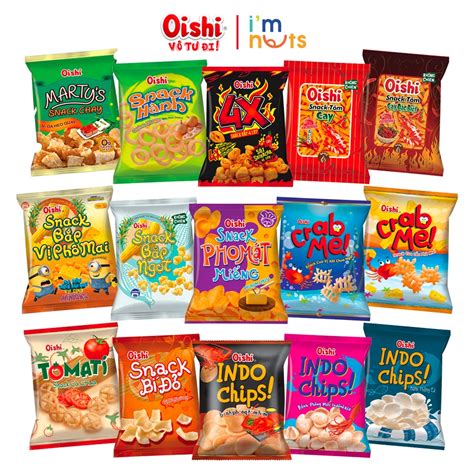 Snack bim bim Oishi đủ vị gói lớn 68g Shopee Việt Nam