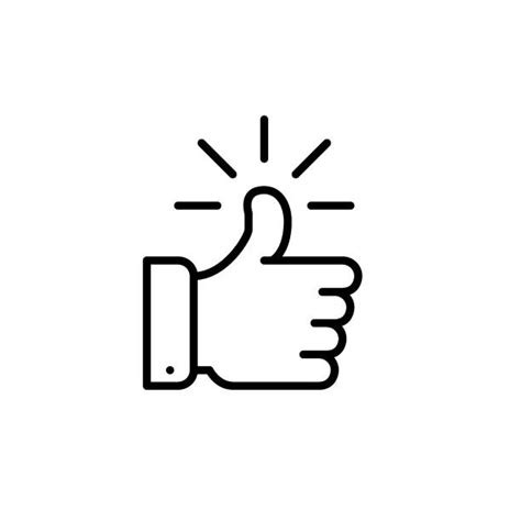 Thumbs Up Clipart Black And White