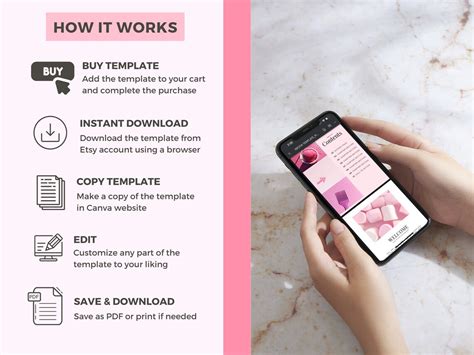 Editable Ebook Template Pink Canva Life Coach Workbook Template Lead