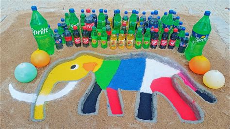 EXPERIMENT How To Make Rainbow Elephant With Powder Orbeez Coca Cola