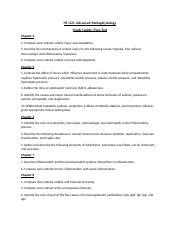 Study Guide Post Test NU 621 Advanced Pathophysiology Study Guide