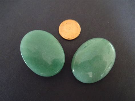 40x30mm Natural Green Aventurine Gemstone Cabochon Oval Cabochon