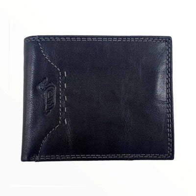 Albano Pelletterie Srl Portafoglio Uomo In Pelle Linea Tampa Blu