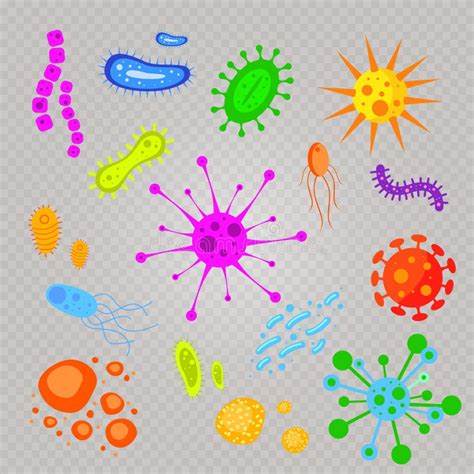 Germs Organic Bacteria Stock Vector Illustration Of Epidemic