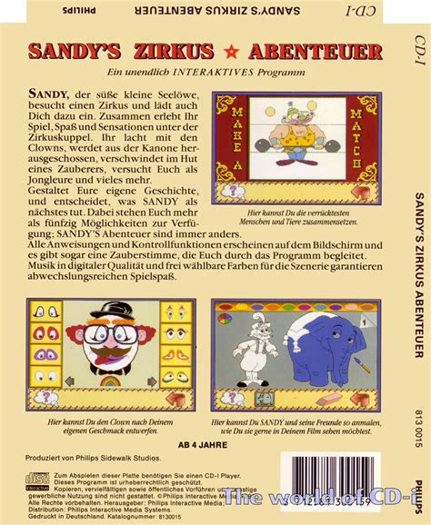 Sandy Circus Adventure Back Big German – The World of CD-i