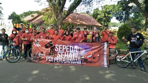 Gowes Bareng Akhir Pekan Pdip Kota Bogor Ajak Budayakan Hidup Sehat