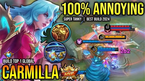 CARMILLA BEST BUILD 2024 BUILD TOP GLOBAL CARMILLA GAMEPLAY MOBILE