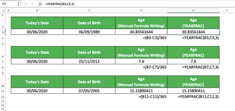 How To Calculate Age In Excel Compute Expert