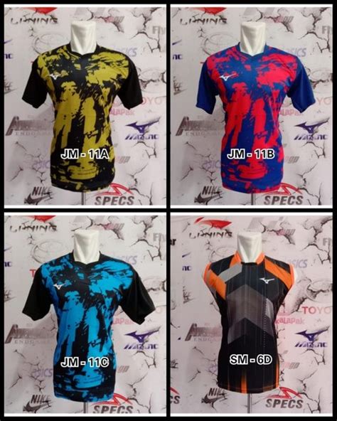 Jual Jersey Baju Kaos Voli Volley Mizuno Baju Kaos Badminton Tenis Meja