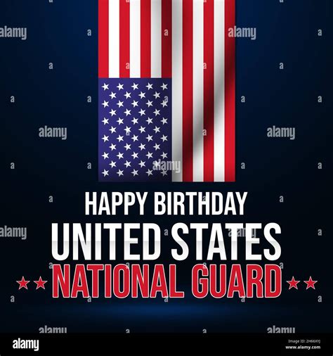 Joyeux Anniversaire La Garde Nationale Des Tats Unis Toile De Fond De