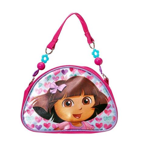 Nickelodeon Dora The Explorer Handbag Sparkly Glitter Bow Beaded Strap Purse Nwt Ebay