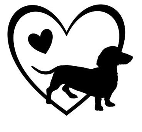 Breed Heart Dachshund Love Svg Png  Digital Download Cricut Etsy