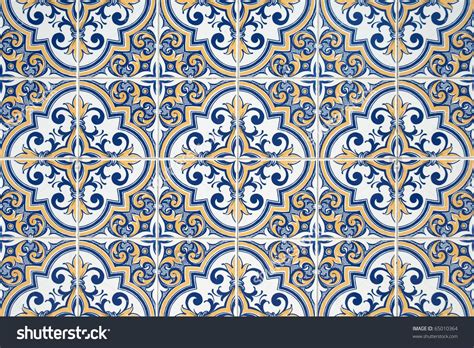 Traditional Portuguese Azulejos Painted Ceramic Tilework Azulejos