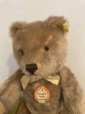 Vintage Steiff Original Teddy Bear 1959 64 Button Tag 5335 02 EBay