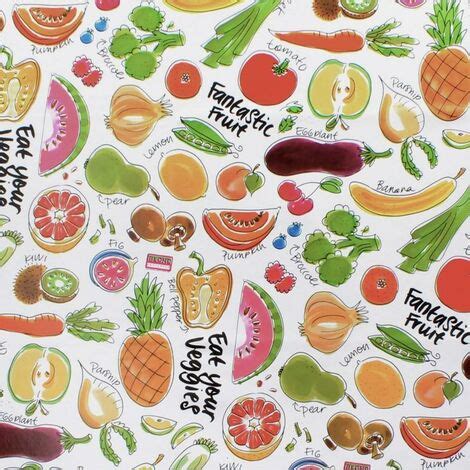 Nappe Anti Tache Rectangulaire Toile Cir E X Cm Fruits