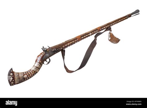 Afghan Cap Rifle With Beautiful Nacre Decoration The 19th Century