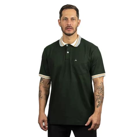 Camiseta Tipo Polo Para Hombre Hamer Con Bolsillo Hamer