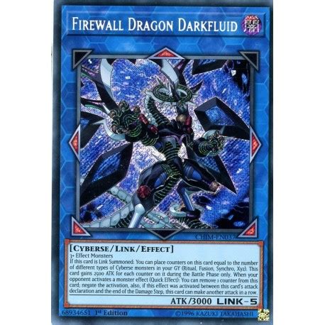 CHIM EN037 Firewall Dragon Darkfluid Chaos Impact Card Yu Gi Oh