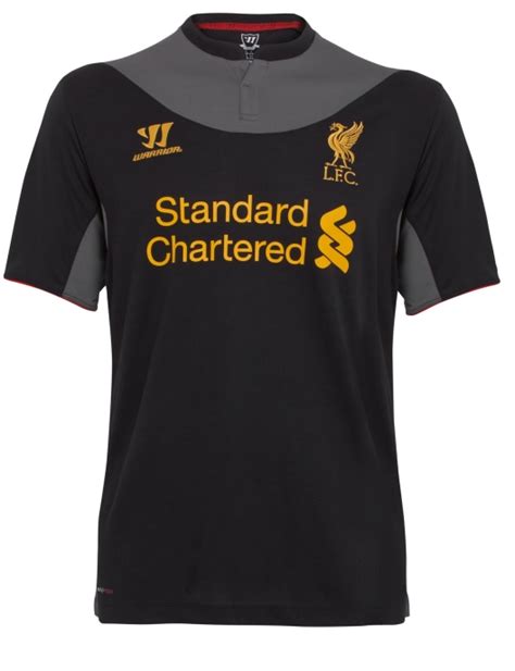 New Liverpool Away Kit Black Grey Warrior Sports Liverpool