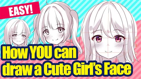 How To Draw A Cute Anime Face Step By Step