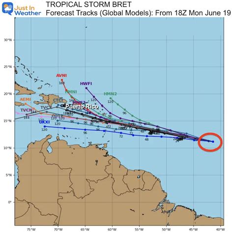 Tropical Storm Bret Named And Expected To Reach Caribbean As A