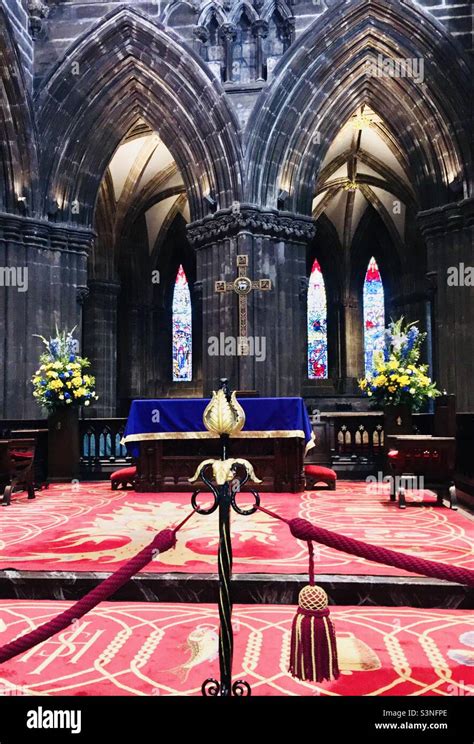 Inside The The Oldest Building In Glasgow The Glasgow Cathedral Stock