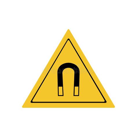 Warning Sign Magnetic Field Stock Illustrations 331 Warning Sign