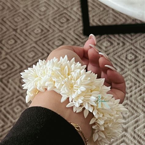 Artificial Jasmine Gajra Hair Scrunchie Wedding Gajra Etsy