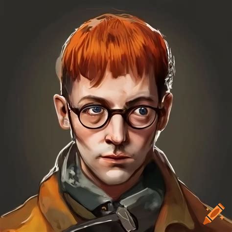 Character With Distinct Hair And Glasses Inspired By Disco Elysium On