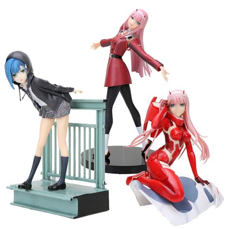 New Darling In The Franxx Figure Zero Two 02 Red Clothes 15cm 21cm Pvc Action Figurals