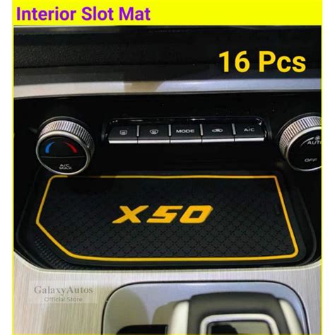 Proton X Interior Slot Mat Rubber Mat Anti Slip Mat Storage Tank Mat