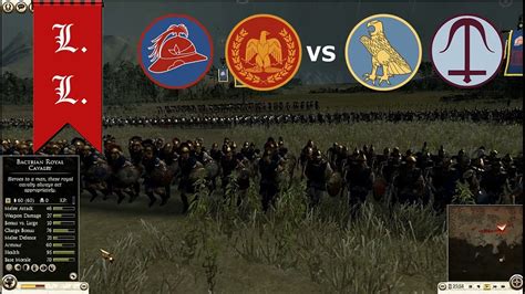 Rome II Total War Online Gameplay 2vs2 Baktria Rome Vs Seleucid