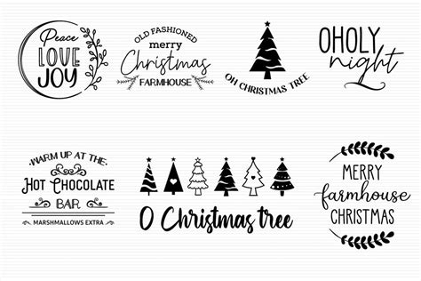 Christmas Svg Farmhouse Svg Farmhouse Christmas Sign Bundle So Fontsy