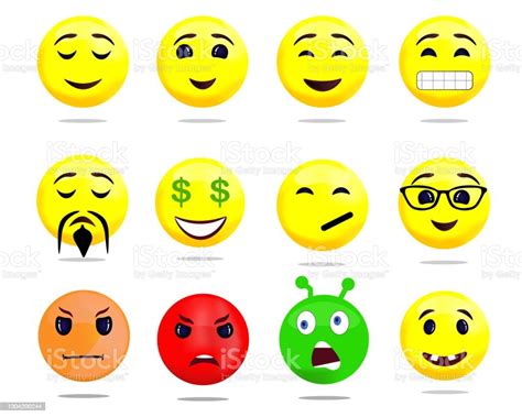 High Quality Vector Round Yellow Cartoon Bubble Emoticons Comment Social Media Chat Comment