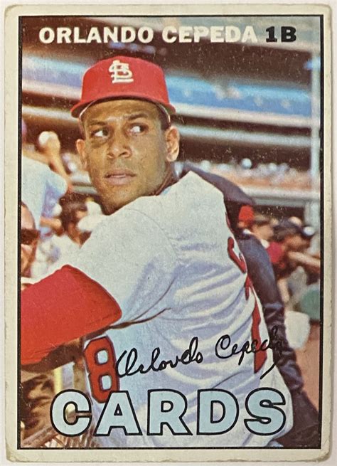 Orlando Cepeda Topps St Louis Cardinals Baseball Card Kbk Sports