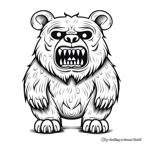 Scary Bear Clipart