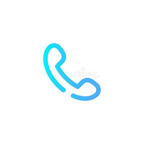 Phone Call Vector Icon Sign Symbol Stock Vector - Illustration of ...