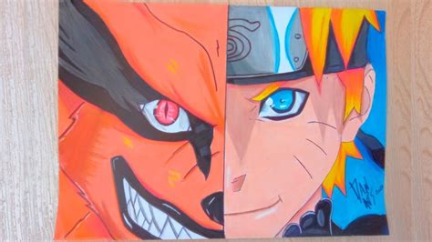 Speed Drawing Kurama Naruto 🍜 Refazendo 1 Youtube