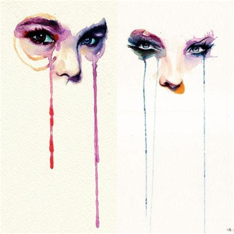 Marion Bolognesi Watercolor Faces