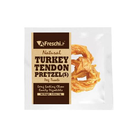 Afreschi Dog Treats Natural Turkey Tendon Pretzel S 12g — Cats Garage