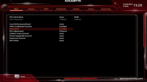 Comment Activer La Virtualisation Dans Le Bios Gigabyte