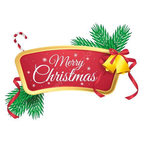 Merry Christmas Banner Vector Hd PNG Images, Merry Christmas Banner ...