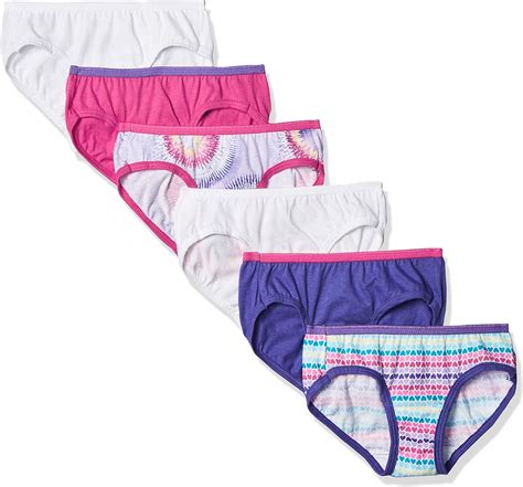 Hanes Girls Hipster Panties Pack Of 6 Uk Fashion