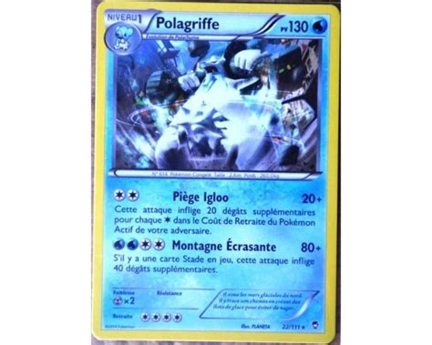 Polagriffe 130 PV 22 111 Holo Reverse XY3 POING FURIEUX XY Poing