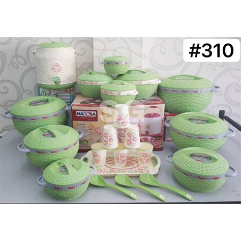 Pcs Of Nayasa Ambrosia Insulated Casserole Hot Pot With Water Dispenser Tea Set